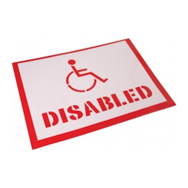 Disabled Parking Bay Stencil - 24"