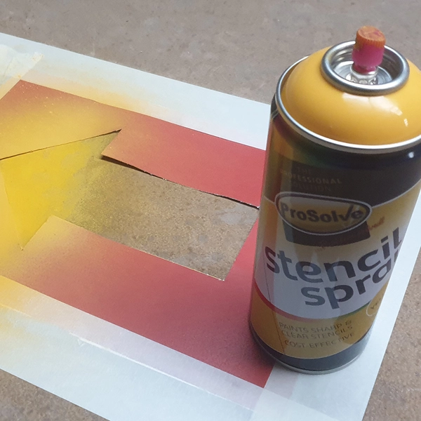 24" Straight Arrow Stencil