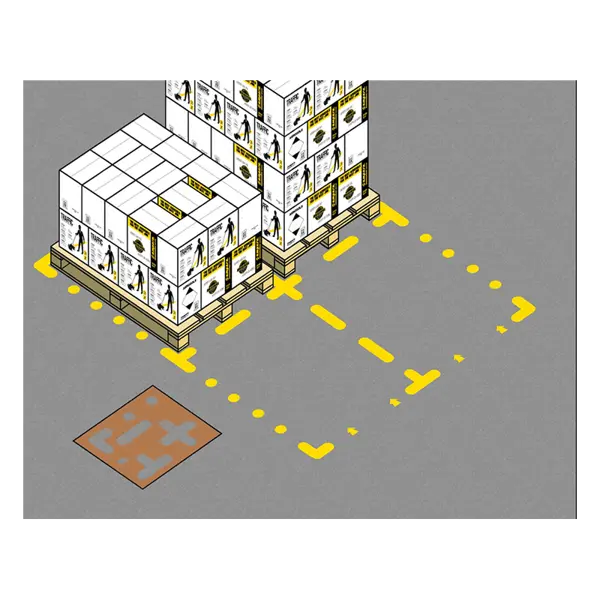Ampere Pallet Bay Floor Marking Stencil Kit