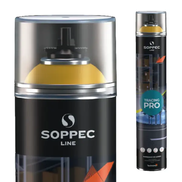 Soppec Tracing Pro Acrylic Aerosol Line Marker Paint - Yellow