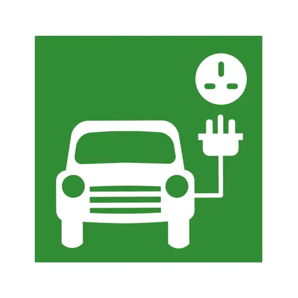 Electric Car Charging Symbol 1 S65 Light Green
