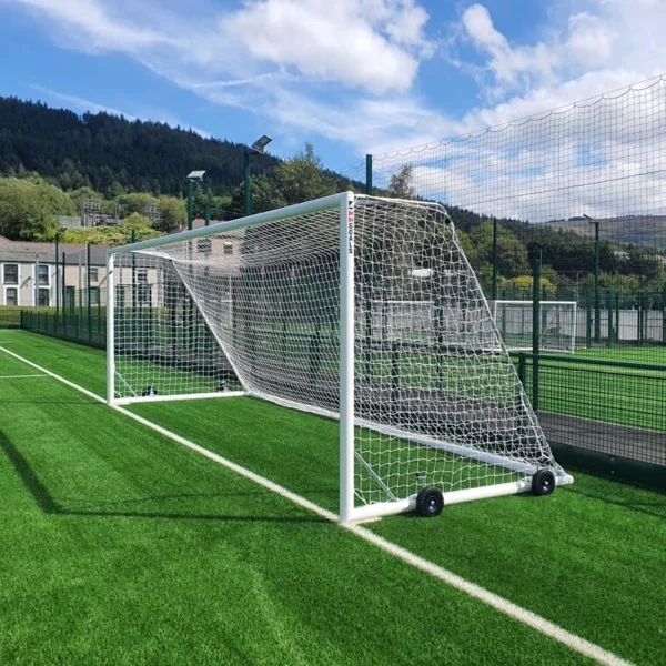 MH Goals Senior 11 aside Football Goals - 24x8ft Selfweighted Wheeled
