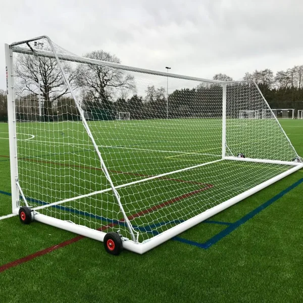 MH Goals Youth 11 aside Football Goals - 21x7ft Selfweighted Wheeled