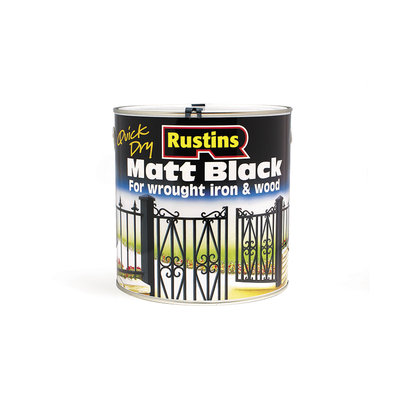 Rustins Quick Dry Matt Black Paint