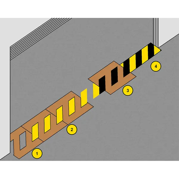 Ampere Hazardous Area Floor Marking Stencils (12 Piece)