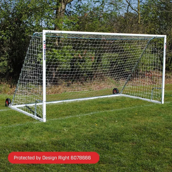 MH Goals 9v9 Football Goals - 16x7ft Heavy Duty Wheeled