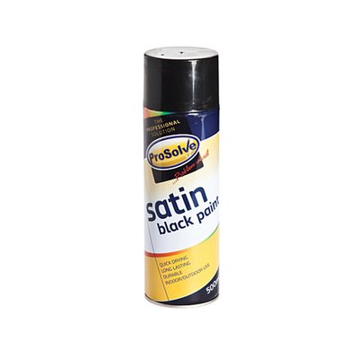 ProSolve Acrylic Satin Black Spray Paint
