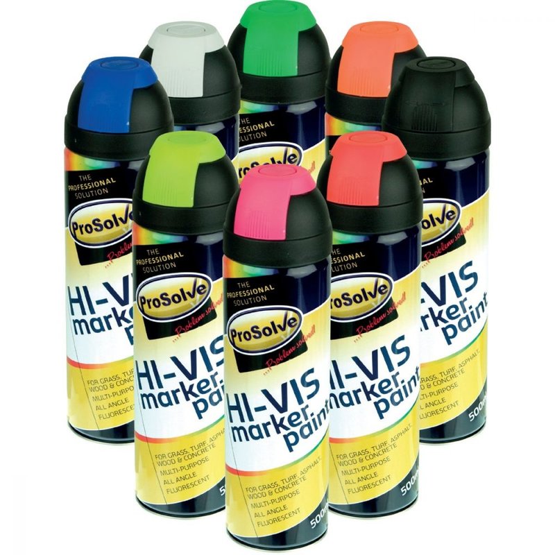 HI-VIS Fluorescent Marker Spray Paint